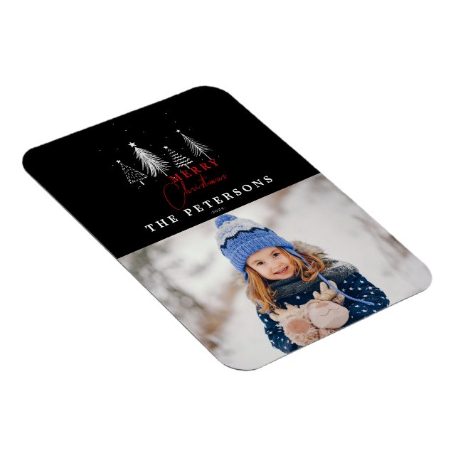 Magnet Flexible Simple élégante photo d'arbre de Noël (Côté Droit)
