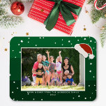 Magnet Flexible Simple élégante photo de famille de Noël<br><div class="desc">Simple élégante Magnet photo famille Noël</div>