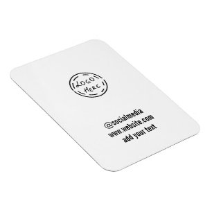 Magnet Flexible simple et personnalisé aquarelle ajouter le logo s