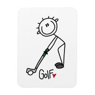 Magnet Flexible Simple Golfeur en Bâtonnets