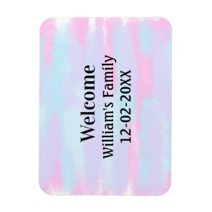 Magnet Flexible simple logo monogramme minimal accueil personnalis