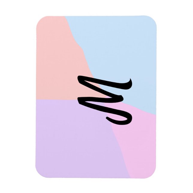 Magnet Flexible simple logo monogramme minimal personnalisé (Vertical)