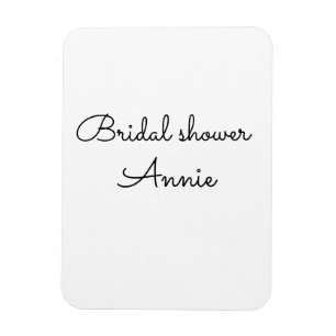 Magnet Flexible simple minimal ajoutez votre nom texte enterrement
