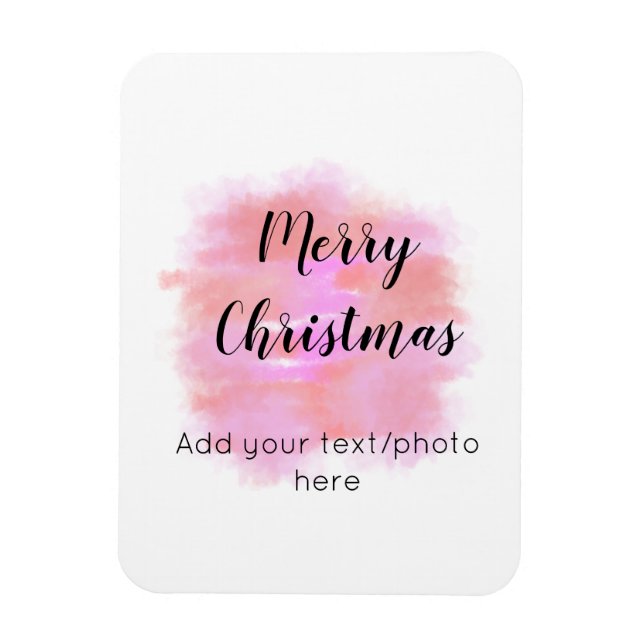 Magnet Flexible simple minimum ajouter votre texte photo joyeux no (Vertical)