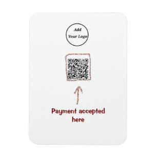 Magnet Flexible Simple minimum q r code ajouter logo code d'analys