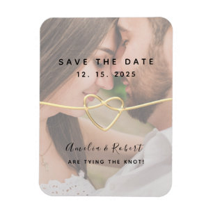 Magnet Flexible Simple Photo Wedding Save The Date