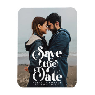 Magnet Flexible Simple Rétro Enregistrer la photo de date