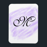 Magnet Flexible simple violet aquarelle éclaboussures pastel ajout<br><div class="desc">conception</div>