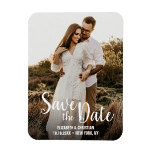 Magnet Flexible Simple White Script Engagement