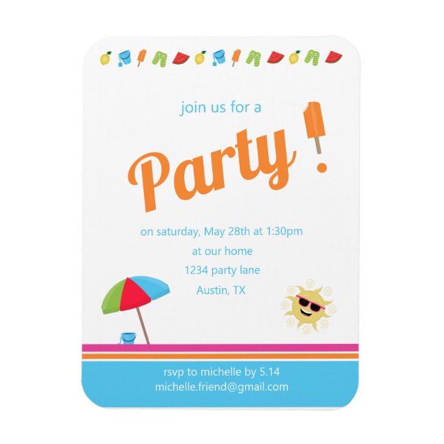 Magnet Flexible Simplement été (Vertical)