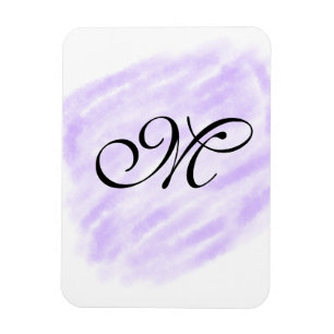 Magnet Flexible simples éclaboussures d'aquarelle violette pastel