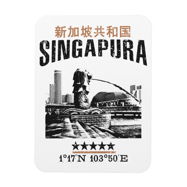 Magnet Flexible Singapour (Vertical)
