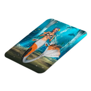 Magnet Flexible Sirène bleue