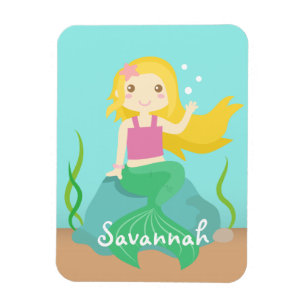 Magnet Flexible Sirène mignonne et belle pour sous la mer