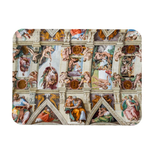 Magnet Flexible Sistine Chapel Michelangelo - Vatican, Rome, Italy (Horizontal)