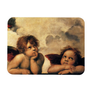 Magnet Flexible Sistine Madonna Angels par Raphael Sanzio