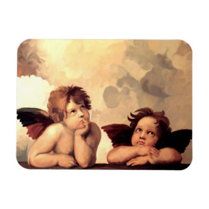 Magnet Flexible Sistine Madonna Cherubs Raffaelo Sanzio