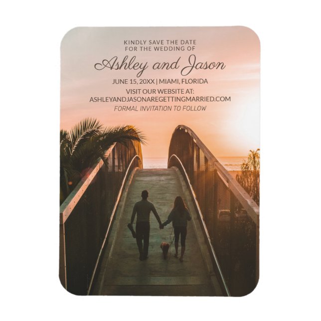 Magnet Flexible Site Web de Photo de Mariage Vertical (Vertical)