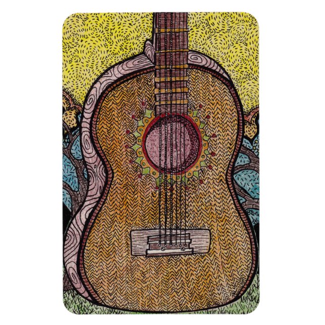 Magnet Flexible "# Six" Aimant flexible de guitare (Vertical)