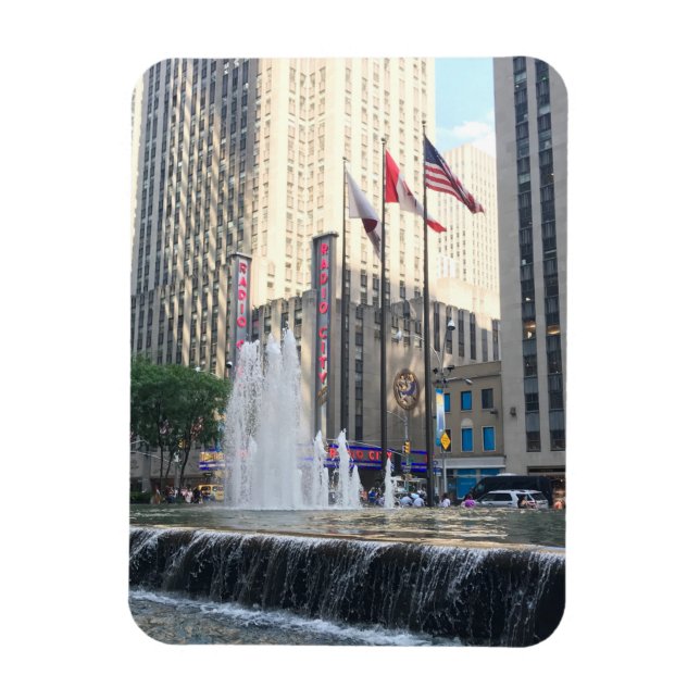 Magnet Flexible Sixième Avenue Architecture New York City Photogra (Vertical)
