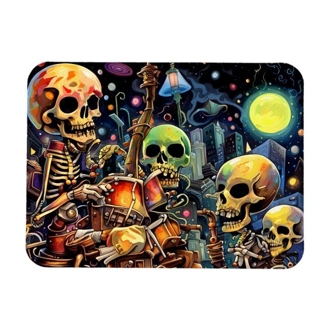 Magnet Flexible Skeletons surréalistes I (Horizontal)