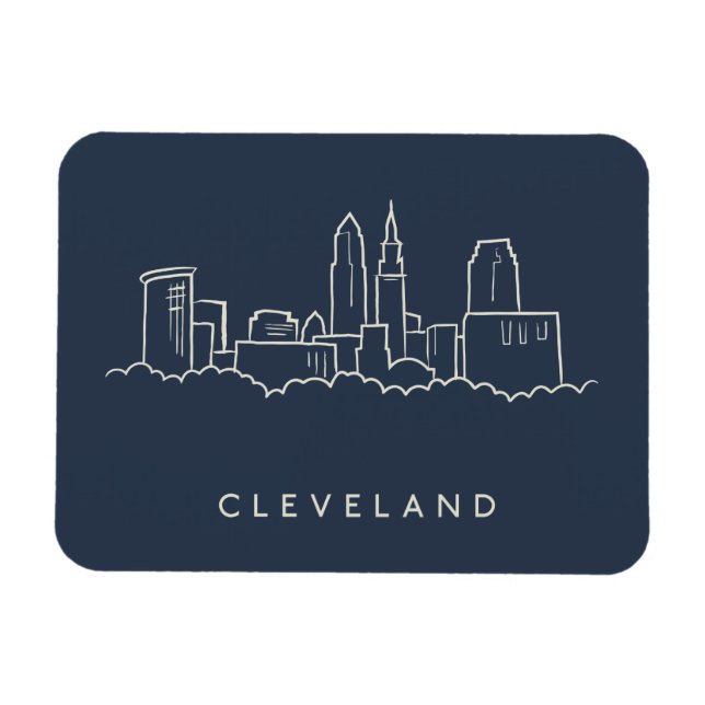 Magnet Flexible Skyline Cleveland Ohio (Horizontal)