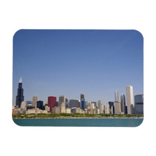 Magnet Flexible Skyline de Chicago, Illinois, États-Unis.