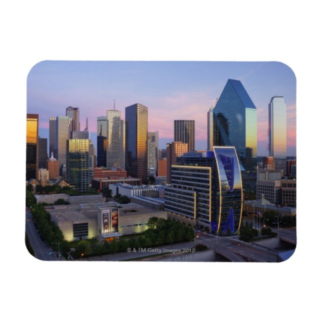 Magnet Flexible Skyline de Dallas (Horizontal)