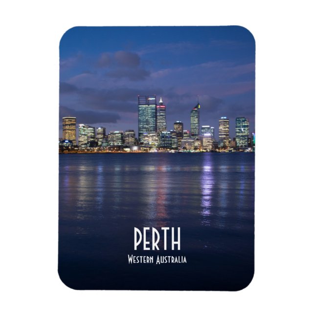 Magnet Flexible Skyline de Perth City (Vertical)