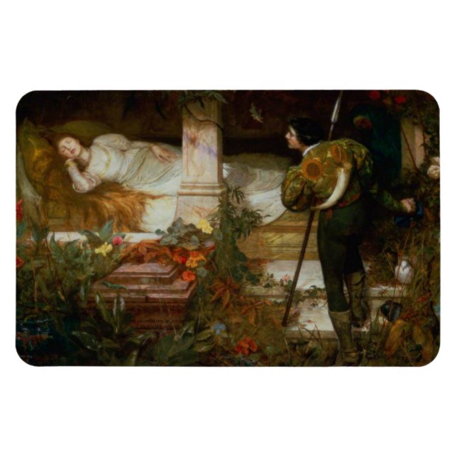 Magnet Flexible Sleeping Beauty (Enchanting Fairy Tale Scene) (Horizontal)