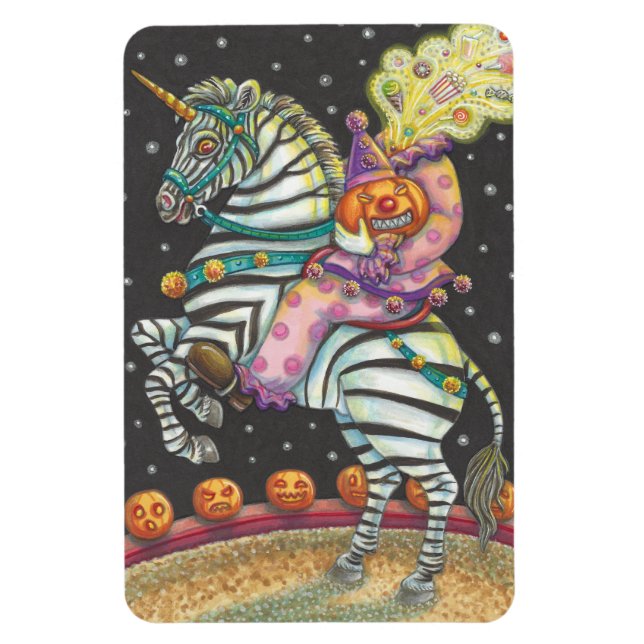 MAGNET FLEXIBLE SLEEPING HOLLOW CIRCUS CLOWN UNICORN ZEBRA (Vertical)