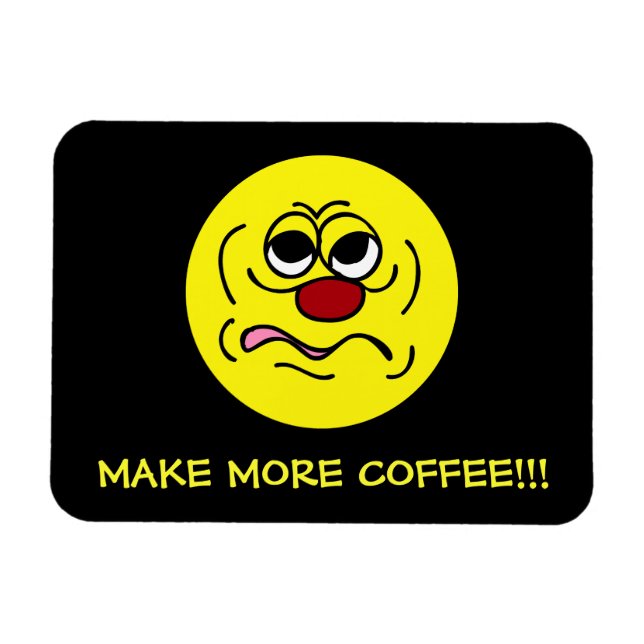 Magnet Flexible Sleepy Face Grumpey (Horizontal)