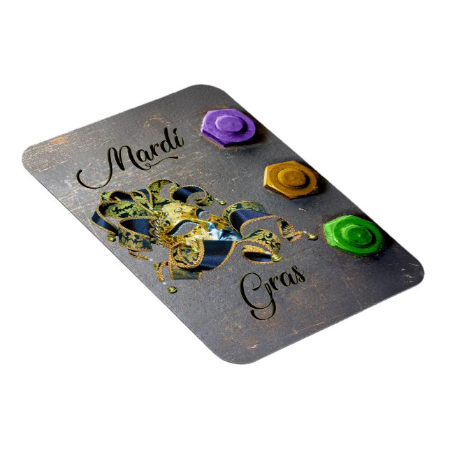 Magnet Flexible SlipperyJoe's Mardi Gras célébration ve décorative (Côté Droit)
