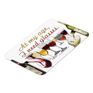 Magnet Flexible SlipperyJoe's Vins Verres de raisins fermentés vin