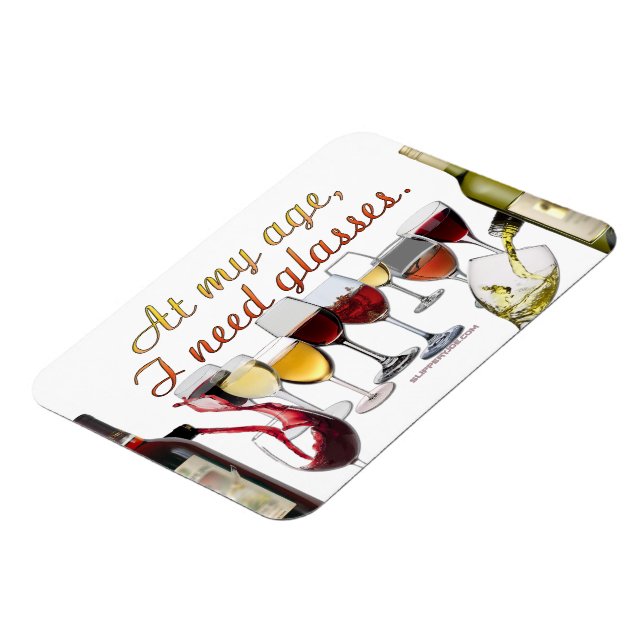 Magnet Flexible SlipperyJoe's Vins Verres de raisins fermentés vin (Côté Gauche)