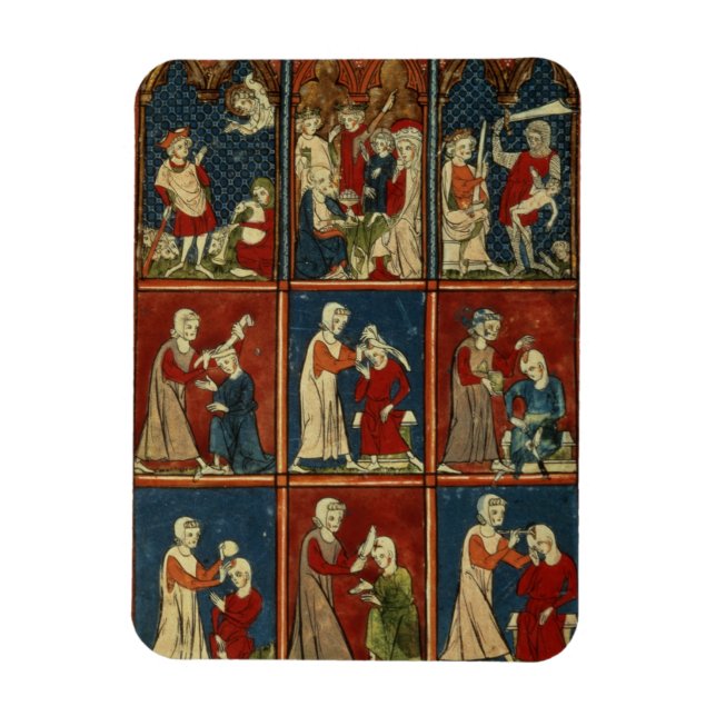 Magnet Flexible Sloane 1977 fol.2V Scènes Médicales et bibliques,  (Vertical)