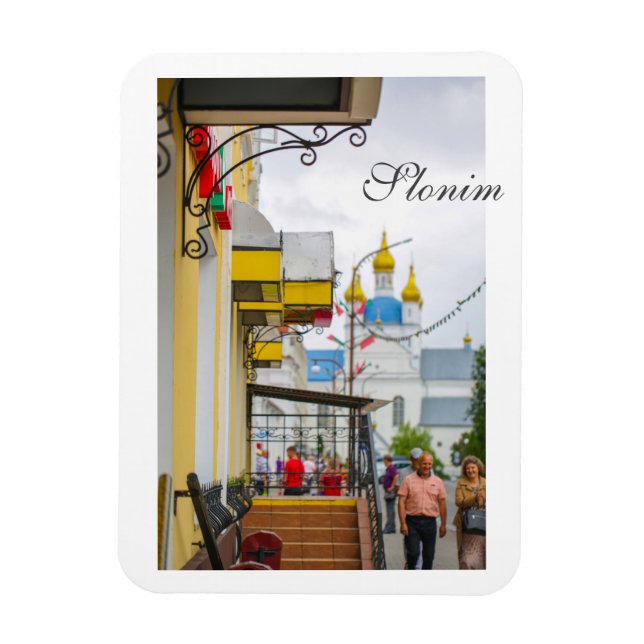 Magnet Flexible Slonim Belarus Architecture City Street (Vertical)