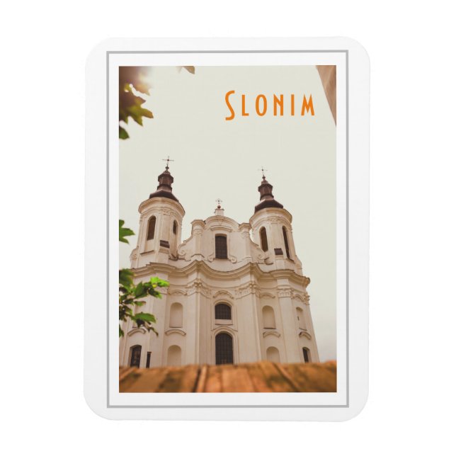 Magnet Flexible Slonim Biélorussie Architecture City Cathédrale (Vertical)