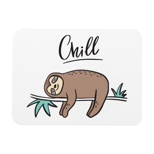 Magnet Flexible Sloth dit "Chill" (Horizontal)