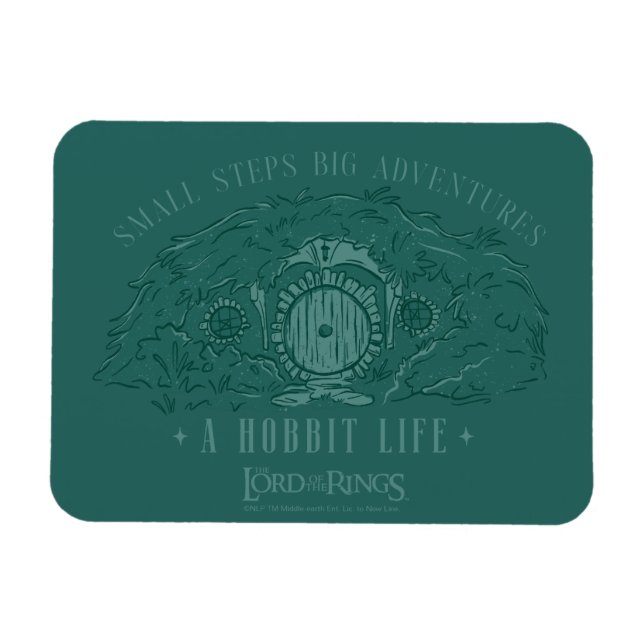 Magnet Flexible Small Steps, Big Adventures - A Hobbit Life (Horizontal)