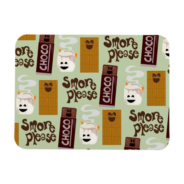 Magnet Flexible Smore S'Il Vous Plaît Plus D'Ingrédients Motif (Horizontal)