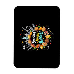 Magnet Flexible Snacking Autour Du Monde Fast Food Travel Travele