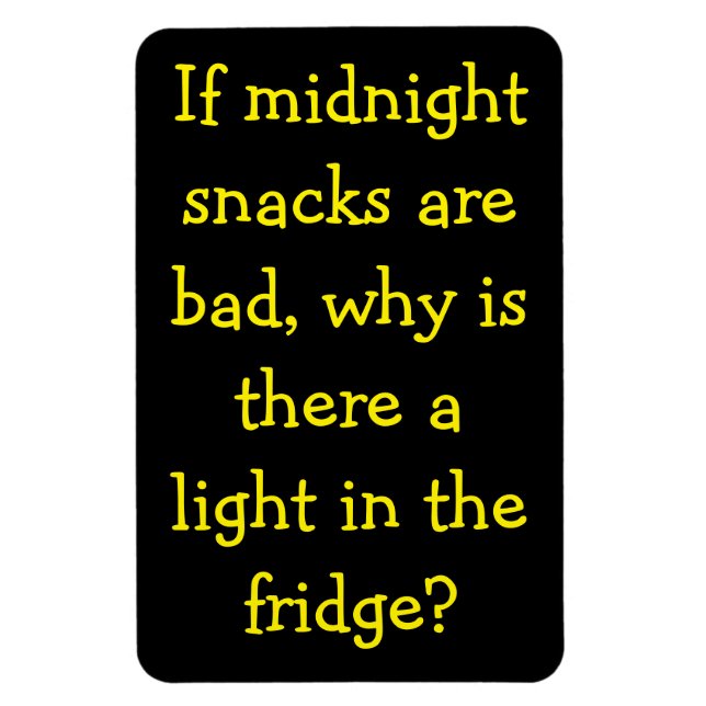 Magnet Flexible Snacks Mauvais ? Pourquoi la Lumière ? (Vertical)