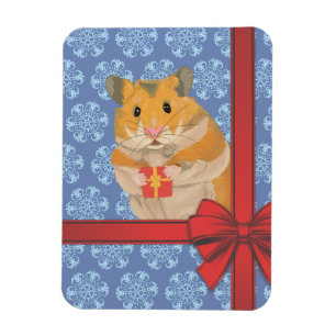 Magnet Flexible Snowflakes Christmas Hamster