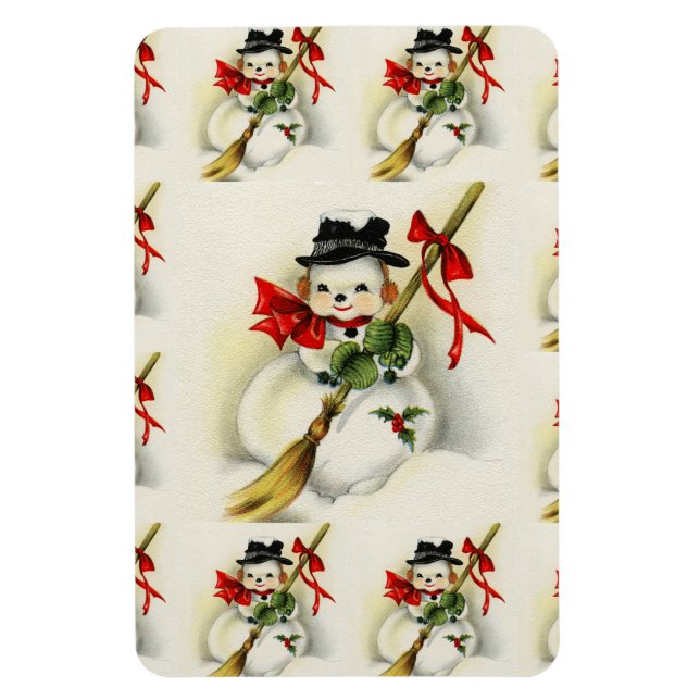 Magnet Flexible Snowman 009 (Vertical)