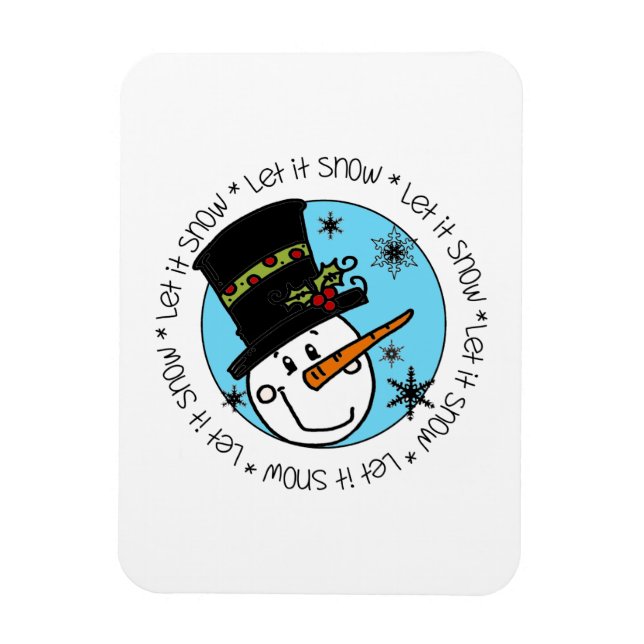 Magnet Flexible Snowman Laisser Neige (Vertical)