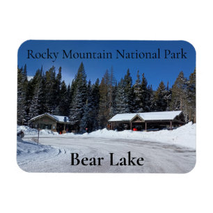 Magnet Flexible Snowy Bear Lake Rocky Mountain National Park