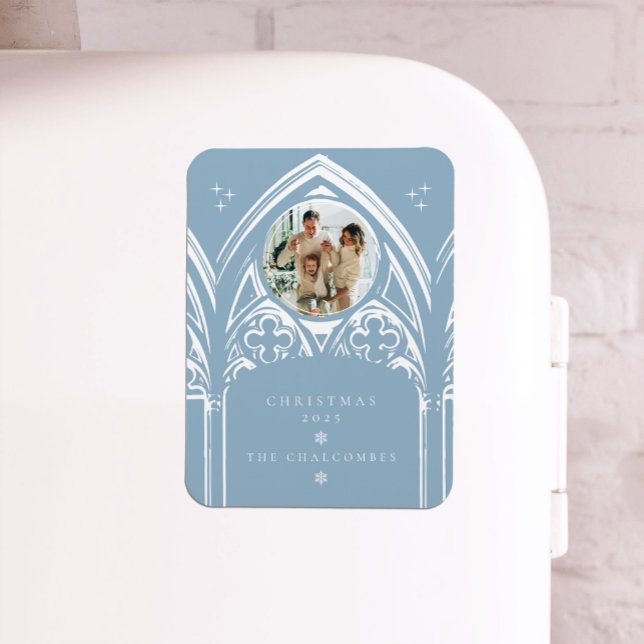 Magnet Flexible Snowy Gothique Hiver Fairytale Noël Photo (Créateur téléchargé)