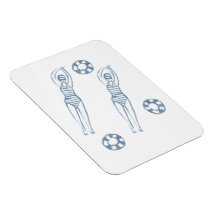 Snychro artistique nageurs Illustration bleue