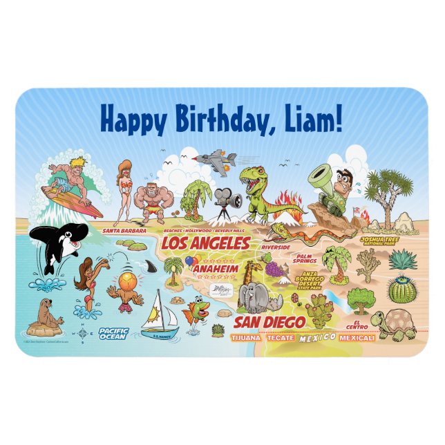 Magnet Flexible SoCal Paradise personnalisé (Horizontal)